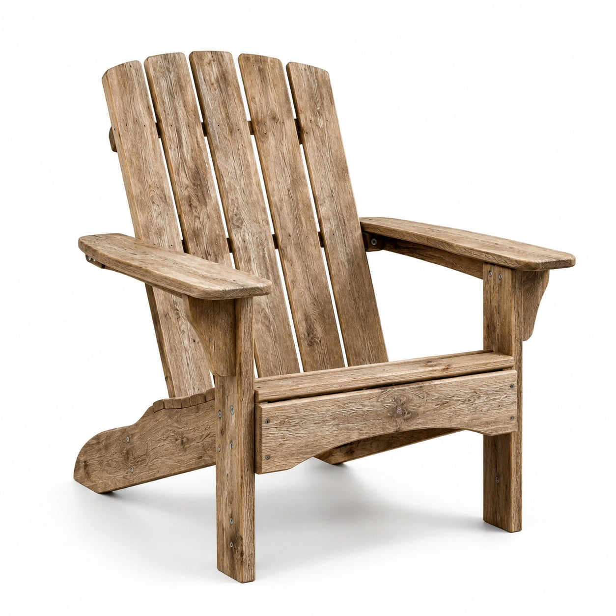 Chaise Adirondack en bois de chêne