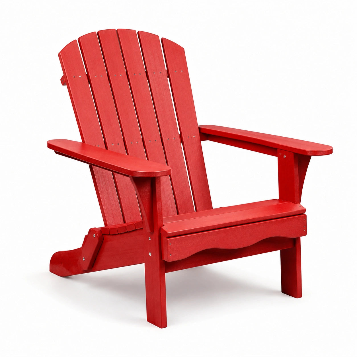 Fauteuil Adirondack en Bois Rouge pour Extérieur