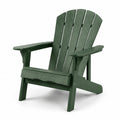 Chaise Adirondack en plastique recyclé vert pour extérieur