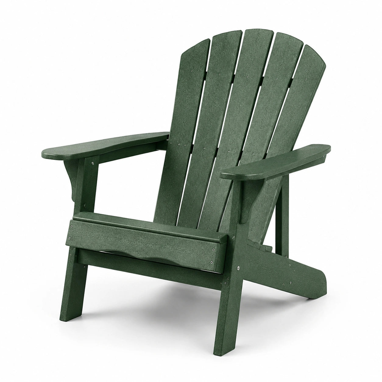 Chaise Adirondack en plastique recyclé vert pour extérieur