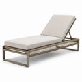 Chaise Longue d'Extérieur Aluminium Taupe