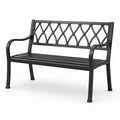 Banc en métal noir