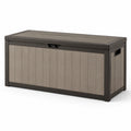 Coffre de rangement en plastique gris