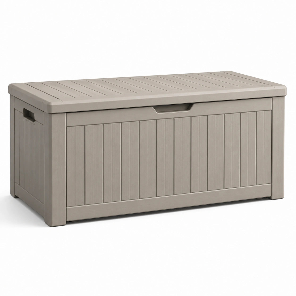 Coffre de rangement plastique beige